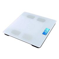 Lfsp Intelligent Digital Wireless Digital Scales Bathroom Scales Body Fat Composition Analysis of Digital Scales, Load-Bearing 150KG (Color : White)