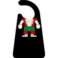 BIHIKI Waterproof Adult Bib,Reusable Clothing Protector,Stain Resistant Adult Eating Aid Apron for Elderly Patient Senior,19"x23" (Red)