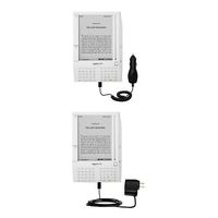 Gomadic Car and Wall Charger Essential Kit for The Amazon Kindle (1st Generation) - Includes Both AC Wall and DC Car Charging Options with TipExchange