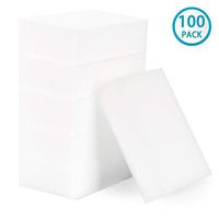 LTWHOME Jumbo Magic Cleaning Eraser Sponge Melamine Foam High Quality 4.35 x 2.72"x 1.18"(Pack of 100)