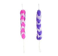 Set of 2 Long Strip Rubbing Bath Strong Decontamination,Pink&Purple