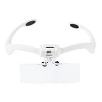 Magnifying Glass Headband Eye Glasses LED Magnifier Glass Jeweler Loupe Glass Magnify Head Mount Magnifying Magnifier for Reading, Jewelry Loupe, Watch Electronic Repair