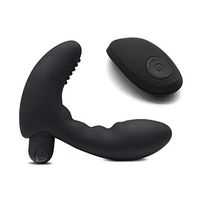 a-YUEYUE 10 Vibranting Silicone Amal Beads Body Plug with Wireless Remote Control, Waterproof and Quiet for Women Men Beginners