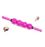 Muscle Roller Massage Stick for Athletes (8-Piece) with 2 Therapy Massage Balls & 1 Peanut Double Massage Ball for Home Gym Kit