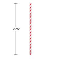 Classic Red Striped Paper Straws, 144 ct