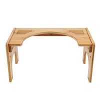 Adjustable Bamboo Potty Stool Chair, Squatting Toilet Stool, Ideal for anyone with toilet problems