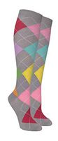 FineFit Unisex Compression Socks - Grey/Color, Small / Medium
