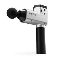 Scaliber Massage Gun for Deep Tissue Muscle & Body Relaxation Handheld Percussion Massager for Athletes Pain Relief & Sore Muscles Quiet 5 Speed Motor with 6 Massage Heads