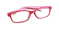 De Ding Child's Silicone Eyeglasses Frame Eye Glasses Frames (Red Pink)