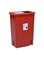 SharpSafety Large Volume Sharps Containers, Sharps Cntnr Red 18Gal, (1 CASE, 5 EACH) by Covidien