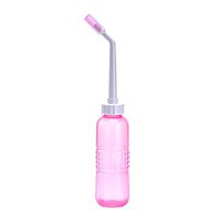 vmree Portable Bidet for Toilet, 560ml Travel Bidet, 19 OZ Handheld Personal Bidet Empty Bottle, Childbirth Cleaner, For Outdoor, Camping, Travling, Driver, Personal Hygiene (Pink)