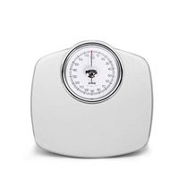 LEOO Extra-Large Dial Analog Precision Bathroom Scale, Analog Bath Scale - Measures Weight Up to 180KG. (Color : White)
