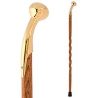 Brazos Walking Cane for Men and Women Handcrafted of Lightweight Wood and made in the USA,  Tan Oak, 37 Inches
