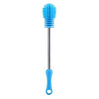 CHUNKUNA Long Bottle Brush Cleaner for Washing Wine, Beer, Decanter, Baby Bottle, Thermos, Glass Jugs and Sport Bottles (Blue)