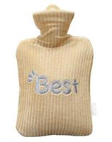[Best-1] Hot Water Bottle Filling Water Plush Hand Warmer, 900ml