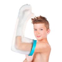 Waterproof Kids Arm Cast Cover Wound Protector for Shower Bath, Youth Reusable Sealed Cast Bandage Bag Protective Sleeve Bag Covers for Hand Wrist Fingers Thumb, Full Arm