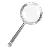 BLRYP Magnifier 20X Hand-held Magnifier Glass Ultra-Clear Optical Lens,High-Powered Child Observation Magnifying Lens,Old Man Reading, Appreciation,Student with Magnifying Mirror (Color : Silver)
