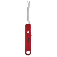 Garosa Electric Arc Lighter USB Rechargeable Flameless Electronic Lighters 360°Extra Long Flexible Neck Windproof Camping Grilling BBQ Stovetop Fireworks Safety Case No Spark & Smell (Red)