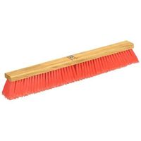 Carlisle 3610221824 Flo-Pac Juno Style Hardwood Block Sweep, Polypropylene Bristles, 18" Length, Orange (Pack of 12)