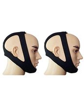 Starmace Snoring at Night Prevent Snore Stopper Sleep Better Mouth Close Head Chin Strap Unisex 2 Pack (Full Strap)