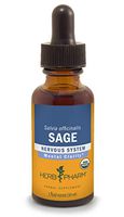Herb Pharm Certified Organic Sage Liquid Extract for Mental Clarity Support - 1 Ounce