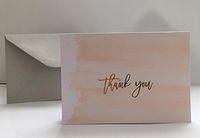 Thank You Notecards and envelopes 15 count