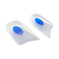Healifty 1 Pair Silicone Heel Cups Plantar Fasciitis Inserts Heel Spurs Cushion Inserts for Men Heel Pain