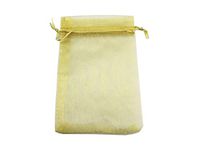 QIANHAILIZZ 50 Pack 12 x 16 Inch Drawstring Flower Bags Organza Jewelry Gift Pouch Candy Pouch Drawstring Wedding Favor Bags (Gold)