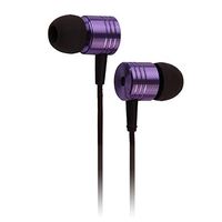 MAELINE Earphones Headphones, Powerful Bass Driven Sound, Large Drivers, Ergonomic Design with Remote Control and Microphone (Purple)