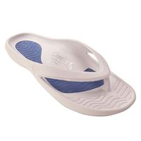 CHEEKS Health Sandals, by Tony Little – One Piece Foot Technology; Waterproof, Lightweight with Arch Support, Molded Footbed, Gel Insoles - Health Sandals Solid - White - Size 6