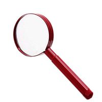 ElectroOptix Magnifiers Handheld 3.5X 7X Elder Child Reading Cellphone Repair Identification High Magnification Magnifying Glass with LED Lights HD, Red Loupe
