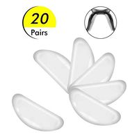 Silicone Adhesive Eyeglass Nose Pads - 20 Pairs Nose Pads for Eyeglasses