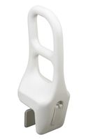 Drive Medical Plastic Tub Rail, White, 16 1/2"