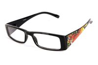 SKULL Print Clear Glasses 80's Old School Style 1260CL (Black-Tiger)