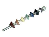 Jet A++ Chakra Pyramid Healing Wand Stick Free Booklet Jet International Crystal Therapy Balancing Energy Reiki Powerful Aura Meditation Massage Pagan Wicca Spiritual Tantra Metaphysical