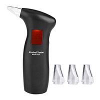 Fydun Digital Alcohol Tester LCD Display Digital Alcohol Test Detector Breath Alcohol Analyser Tester Black