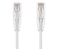 Cable Leader Ultra Slim Cat6 28 AWG UTP Snagless Ethernet Network Patch Cable (6 Foot (1 Pack), White)
