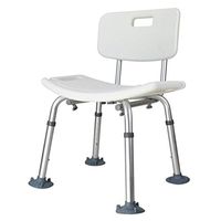 G-LYDYSYLX Aluminum Backrest Bath Chair Rugged Durable Elderly Disabled Bathroom Bench Children's Bath Chair Height 7 Gear Position Adjustable for The General Public