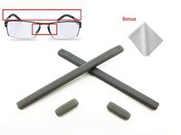 BEHLINE Replacement Kit of Temple Tips (Ear Socks) and Nose Piece Pads for IC! IC Berlin Eyeglass Frames (Grey)