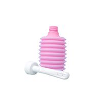 SUPVOX Clear Enema Douche Applicator Bottle Portable Disposable Anal Applicator Cleaning Tool 180ml for Women Men 10Pcs (Pink)