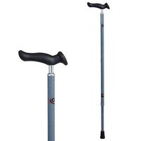 Carex Health Brands Comfort Walking Cane with an Ergonomic Extra Comfortable Grip, Light Gray