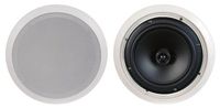 Flush-Mount in-Ceiling Speakers 6-1/2" 2-Way Pair