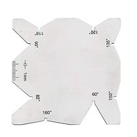 3pcs S/S Stainless Steel Angle Gauge Dirll Sharpener Tools Set Angle Gage Measuring Gauging Lathe Tool - Quarkscm