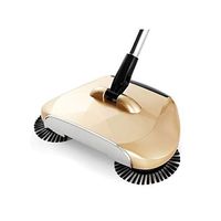 Fengshangshanghang Sweeper, A Variety Of Color Options, Rugged Stainless Steel Household Push Sweeper, Closed Sweeping Mopping Machine (gold, Pink, Red, White, Gray) Multi-angle cleaning