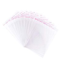 Pandahall 1000pcs 4.13x3.54inch OPP Cellophane Rectangle Resealable Transparent Clear Plastic Poly Bags Self Adhesive Seal Closure Bakery Candy Soap Cookie Jelly Chocolate Package 105x90mm