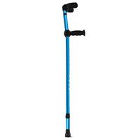 XRX Folding Aluminum Walking Forearm Crutches for Adults and Youth,Adjustable Lightweight Arm Cuff Crutch with Ergonomic Grip,Comfortable on Wrist,Non Skid Replaceable Rubber Tips (1 Piece)