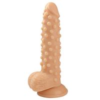 YRJDL Female Utensils 9.4 Inch Huge Fat Ðîl`dɔ Thick Realisric Texture Super Portable 100% Waterproof Safety Material Super Exciting Toy Strong Hands-Free Suction Cup (Color : Flesh)