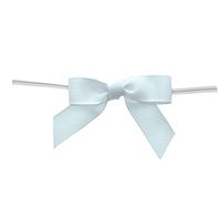 Grosgrain Gift Bows with Wire Ties 2 1/2" x 1 3/4" (W x H) White Pack of 100