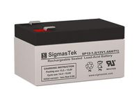National Battery C01B Replacement Battery - 12 Volt 1.2 AH F1 Terminal by SigmasTek