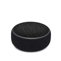 Black Woodgrain - Skin Sticker Decal Wrap for Amazon Echo Dot 3rd Gen